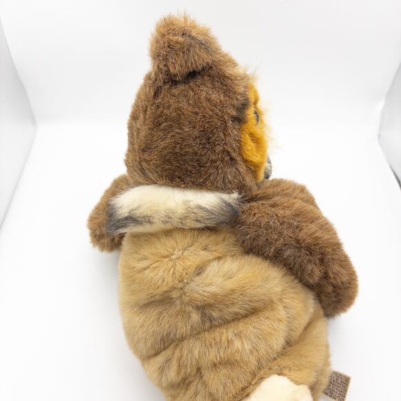 Vintage Cascade Toy Hand Puppet Owl Plush 13” Swivel Head Rotates EUC - Picture 8 of 8